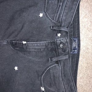 Abercrombie and Fitch flower jeans